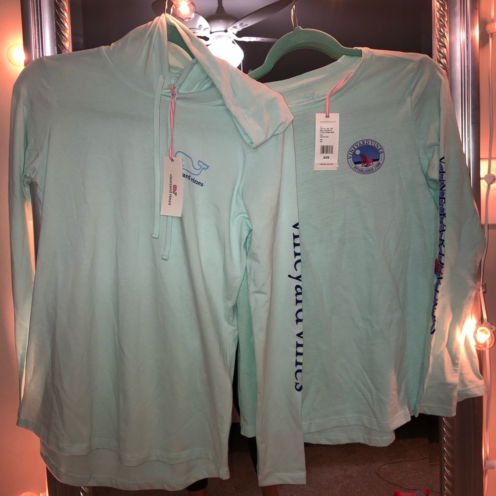 2 long sleeve vineyard vines long sleeve shirts